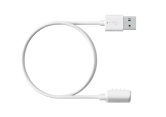 Biały magnetyczny kabel USB – ładuj i aktualizuj swój zegarek Suunto