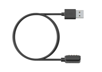 Czarny magnetyczny kabel USB – ładuj i aktualizuj zegarek Suunto