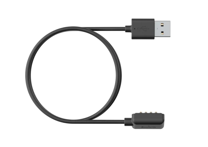 Czarny magnetyczny kabel USB – ładuj i aktualizuj zegarek Suunto Czarny magnetyczny kabel USB – ładuj i aktualizuj zegarek Suunto