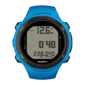 Komputer nurkowy Suunto D4i novo blue wielkości zegarka