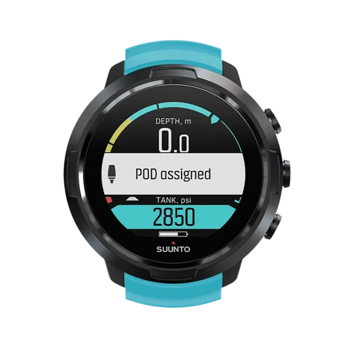 Komputer nurkowy Suunto D5 w kolorze aqua blue dla początkujących w nurkowaniu