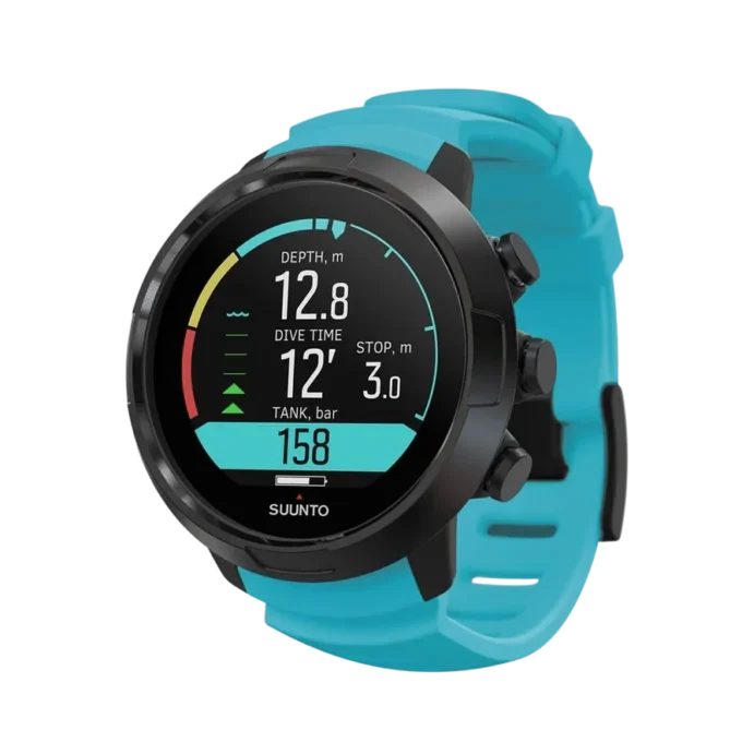 Komputer nurkowy Suunto D5 w kolorze aqua blue dla początkujących w nurkowaniu