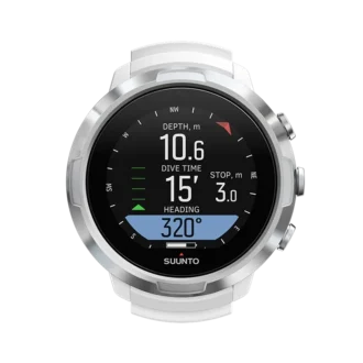 Komputer nurkowy Suunto D5 w kolorze białym dla początkujących i nurków rekreacyjnych
