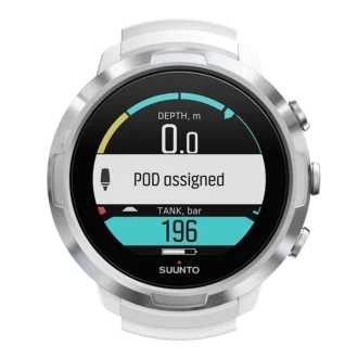 Komputer nurkowy Suunto D5 w kolorze białym dla początkujących i nurków rekreacyjnych