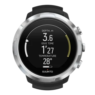 Komputer nurkowy Suunto D5 w kolorze czarnym dla początkujących i nurków rekreacyjnych
