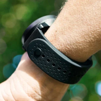 Silikonowy pasek sportowy Suunto 22 mm, All Black, rozmiar S+M
