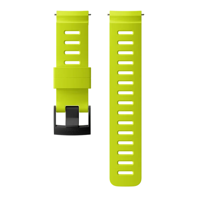 Silikonowy pasek Suunto 24 mm Nurkowanie 1 w kolorze limonkowo-czarnym, rozmiar M Silikonowy pasek Suunto 24 mm Nurkowanie 1 w kolorze limonkowo-czarnym, rozmiar M
