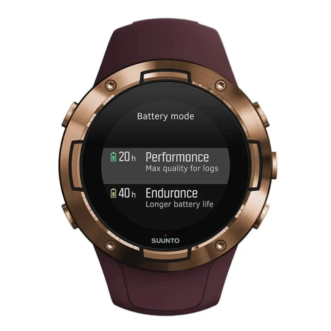 Suunto 5 burgundy copper – kompaktowy sportowy zegarek GPS o doskonałej żywotności baterii