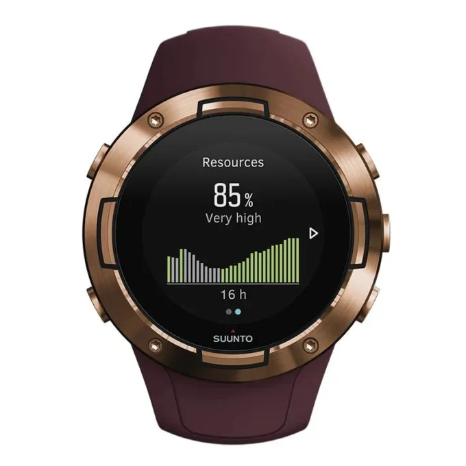 Suunto 5 burgundy copper – kompaktowy sportowy zegarek GPS o doskonałej żywotności baterii