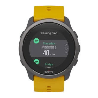 Suunto 5 Peak ochre – lekki zegarek multisportowy do treningu, odkrywania i dbania o dobre samopoczucie