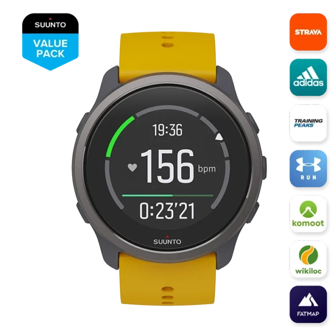 Suunto 5 Peak ochre – lekki zegarek multisportowy do treningu, odkrywania i dbania o dobre samopoczucie Suunto 5 Peak ochre – lekki zegarek multisportowy do treningu, odkrywania i dbania o dobre samopoczucie