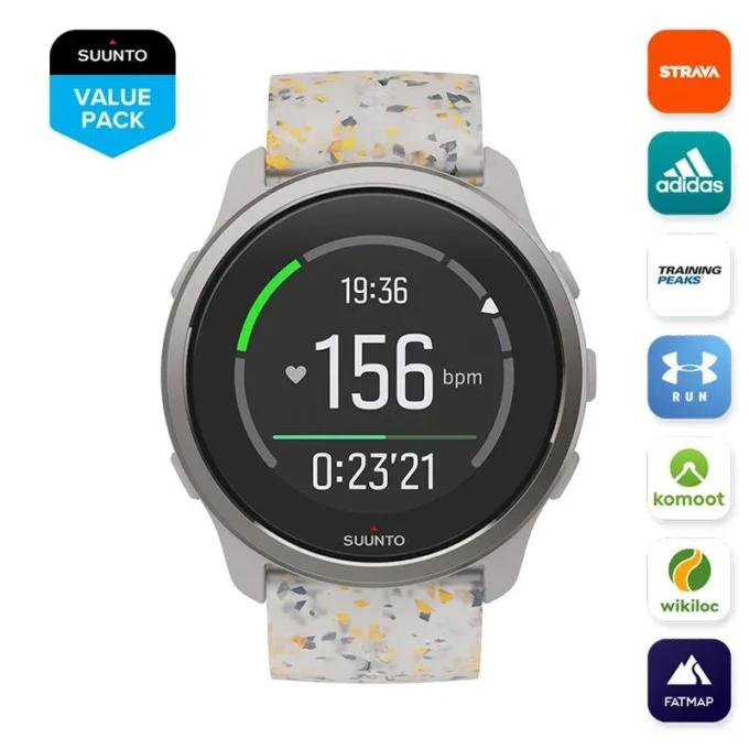 Suunto 5 Peak Ridge Sand Multicolor – lekki zegarek multisportowy do treningu, odkrywania świata i dbania o dobre samopoczucie Suunto 5 Peak Ridge Sand Multicolor – lekki zegarek multisportowy do treningu, odkrywania świata i dbania o dobre samopoczucie