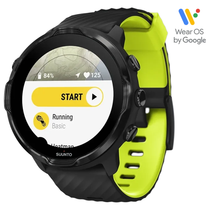 Suunto 7 black lime – smartwatch z wszechstronnymi funkcjami sportowymi