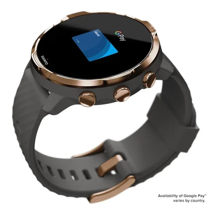 Suunto 7 graphite copper – smartwatch z wszechstronnymi funkcjami sportowymi
