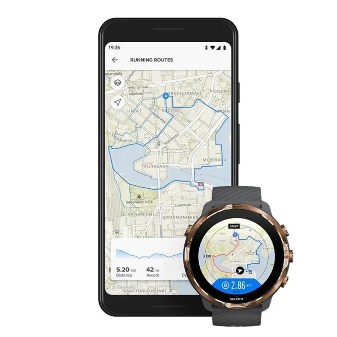 Suunto 7 graphite copper – smartwatch z wszechstronnymi funkcjami sportowymi