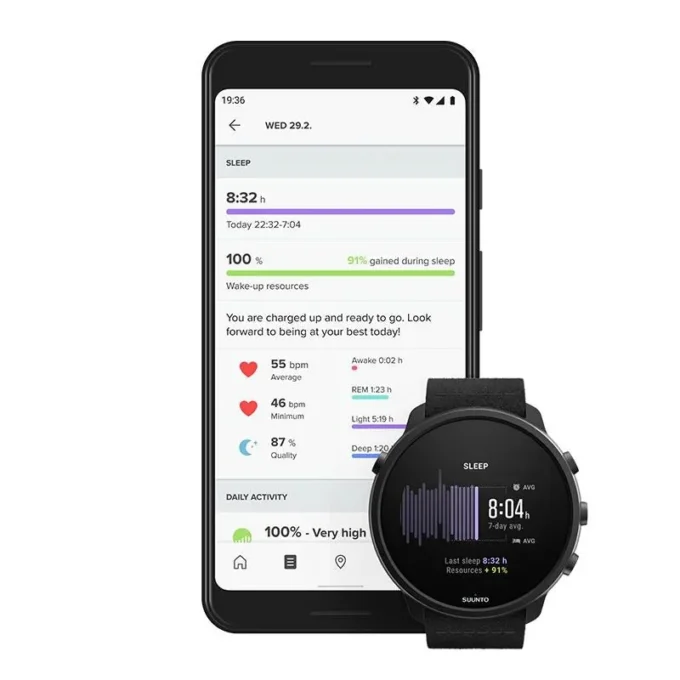 Suunto 7 matowy czarny tytan – smartwatch z wszechstronnymi funkcjami sportowymi