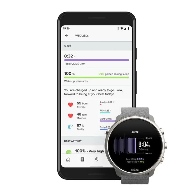 Suunto 7 w kolorze szarym kamiennym z tytanu – smartwatch z wszechstronnymi funkcjami sportowymi