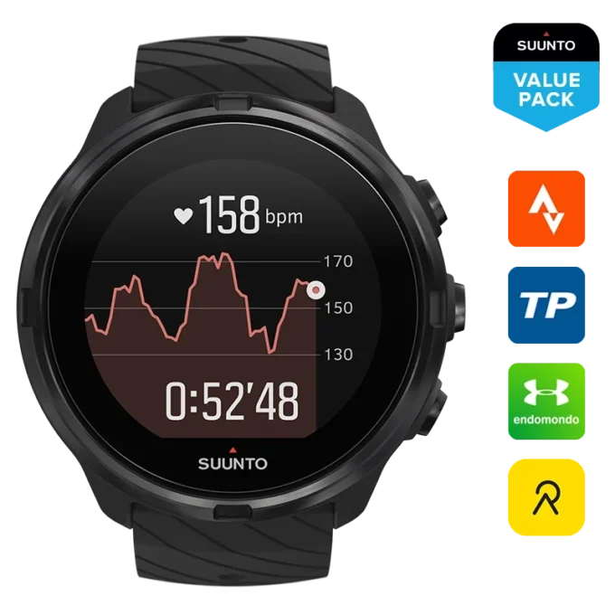 Suunto 9 All Black – sportowy zegarek z GPS i długim czasem pracy baterii Suunto 9 All Black – sportowy zegarek z GPS i długim czasem pracy baterii