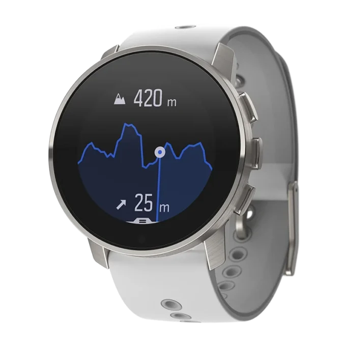 Suunto 9 Peak Birch White Titanium – ultracienki, mały, wytrzymały sportowy zegarek GPS
