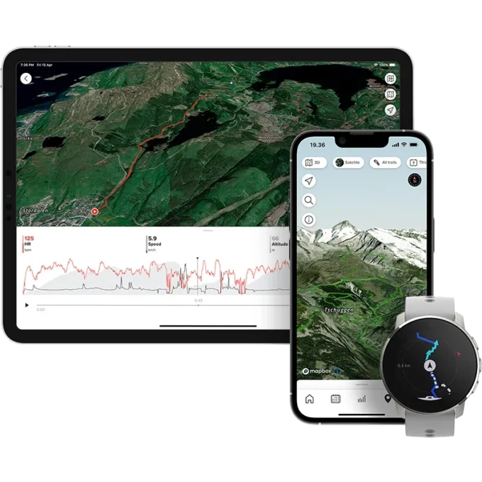 Suunto 9 Peak Birch White Titanium – ultracienki, mały, wytrzymały sportowy zegarek GPS