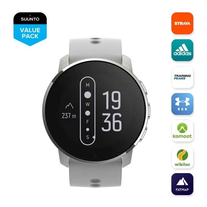 Suunto 9 Peak Birch White Titanium – ultracienki, mały, wytrzymały sportowy zegarek GPS