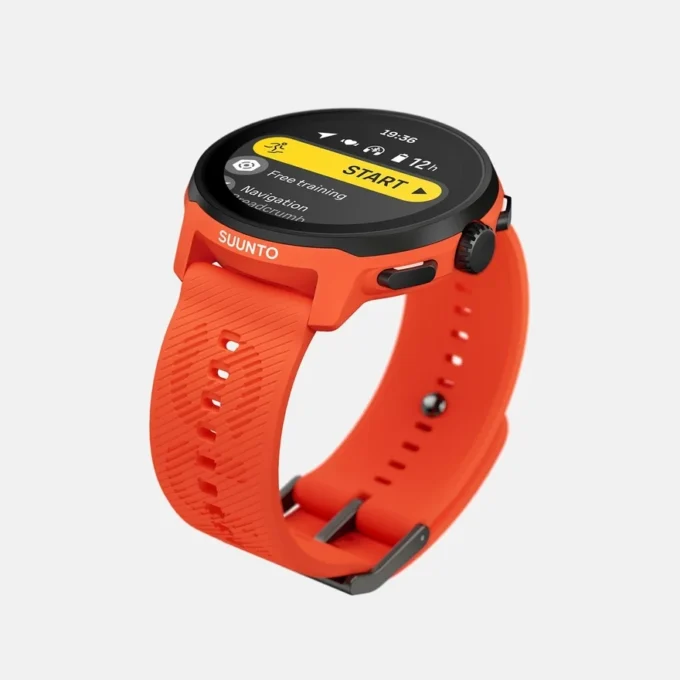 Suunto Run w kolorze koralowo-pomarańczowym z silikonowym paskiem Suunto Run w kolorze koralowo-pomarańczowym z silikonowym paskiem