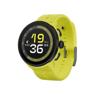 Suunto Run w kolorze limonkowym z silikonowym paskiem