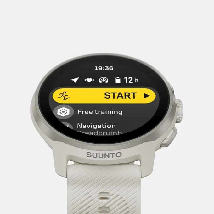 Suunto Run w kolorze mroźnej szarości z silikonowym paskiem Suunto Run w kolorze mroźnej szarości z silikonowym paskiem
