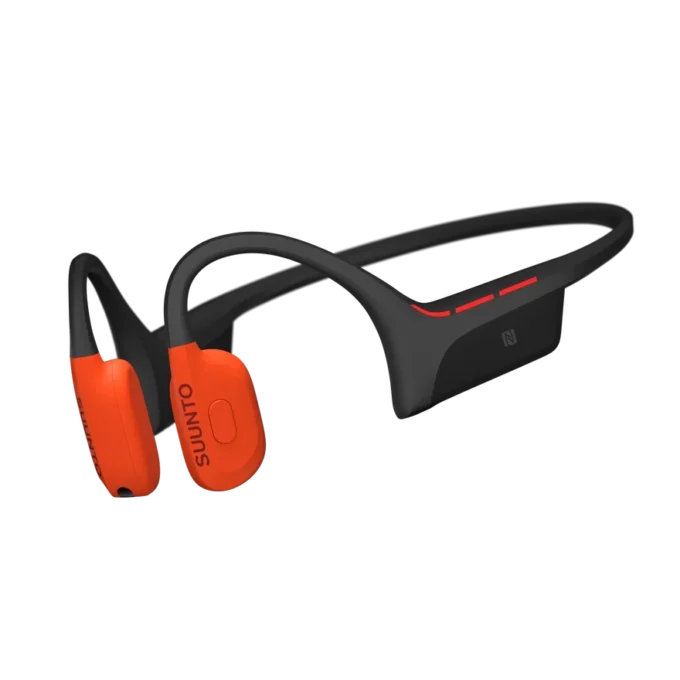 Suunto Wing 2 w kolorze koralowo-pomarańczowym – wysokiej klasy słuchawki przewodzące dźwięk przez kości Suunto Wing 2 w kolorze koralowo-pomarańczowym – wysokiej klasy słuchawki przewodzące dźwięk przez kości