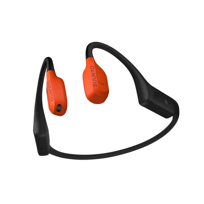 Suunto Wing 2 w kolorze koralowo-pomarańczowym – wysokiej klasy słuchawki przewodzące dźwięk przez kości Suunto Wing 2 w kolorze koralowo-pomarańczowym – wysokiej klasy słuchawki przewodzące dźwięk przez kości