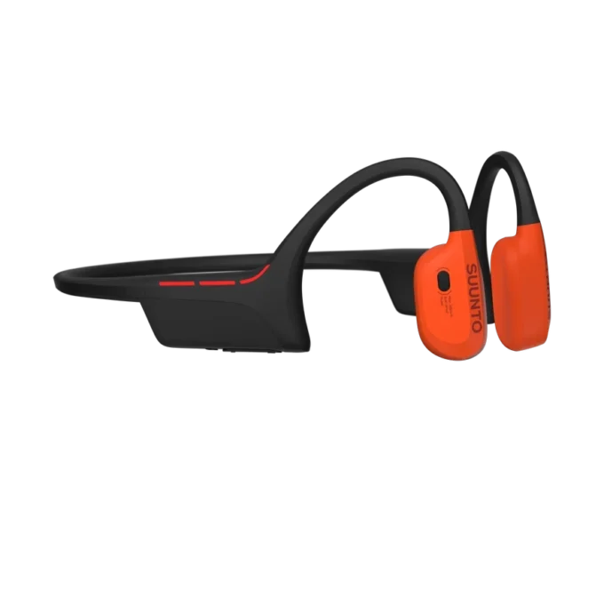 Suunto Wing 2 w kolorze koralowo-pomarańczowym – wysokiej klasy słuchawki przewodzące dźwięk przez kości Suunto Wing 2 w kolorze koralowo-pomarańczowym – wysokiej klasy słuchawki przewodzące dźwięk przez kości